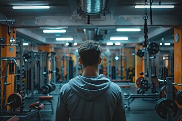 People Doing Exercises In A Modern Gym, Generative AI 
