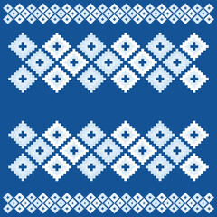 Fototapeta premium Art & Illustration Geometric ethnic, African ikat paisley embroidery. Navajo, seamless pattern traditional, Aztec style abstract vector, Chevron embroidery illustration, Diagonal ikat, Design for prin