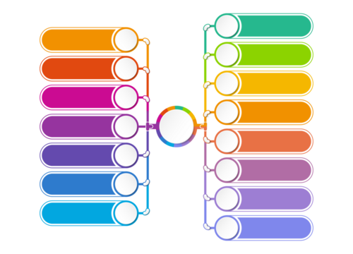 Infographic process design 15 options or steps.