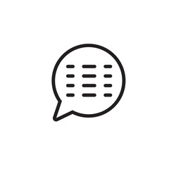 Chat Talk Dialog Line Icon