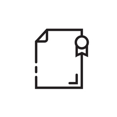 Contract Patent Quality Line Icon