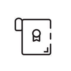 Contract Patent Quality Line Icon