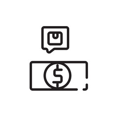 Client Buying Box Line Icon
