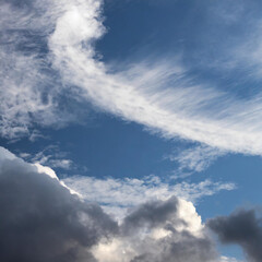 Naklejka na ściany i meble clouds in the sky, storm, cloudscape, heaven,