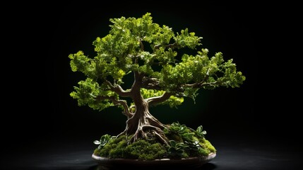 tree in a black vase  high definition(hd) photographic creative image