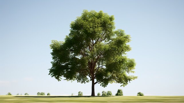 tree on a green field  high definition(hd) photographic creative image