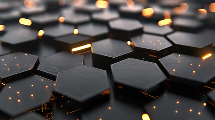 Obraz premium 3D Halogen Black background