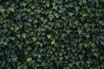 Lush ivy leaves creating a verdant green tapestry, nature's own vibrant and textured wallpaper - Concept of growth, greenery, and environmental beauty - obrazy, fototapety, plakaty