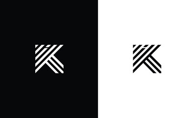 Initial letter ik, ki logo design template