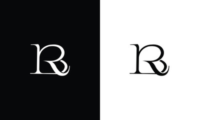 Alphabet letters Initials Monogram logo RB, BR - obrazy, fototapety, plakaty