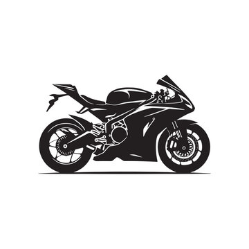 recommend clip art: Vector Silhouette of a Super Bike Racing with Lightning Velocity and Precision- Superbike vector stock.