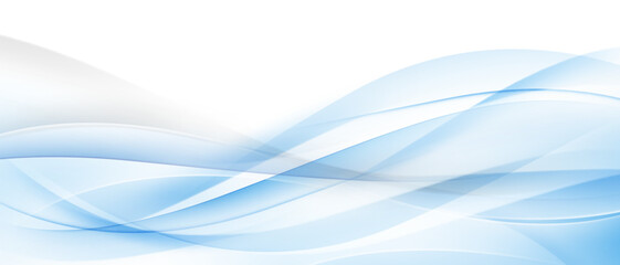 Blue waves abstract background, modern design, vector illustration - 772933760