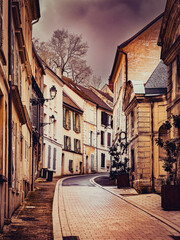 Street view of Chateau-Thierry in France