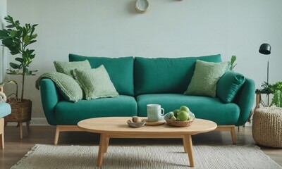 Calming Hygge Retreat: Light & Airy Green Living Room. Cozy Danish Dream: Textured Neutrals in Green Hygge Space. Light & Inviting: Hygge Living Room with Green Serenity
