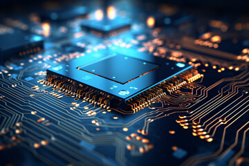 a close up of a circuit board