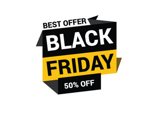 Black Friday Sale Banner, Inscription Design Template, Black Friday Banner, Friday Big Sale.