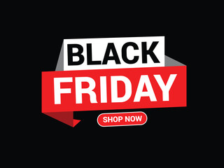 Black Friday Sale Banner, Inscription Design Template, Black Friday Banner, Friday Big Sale.