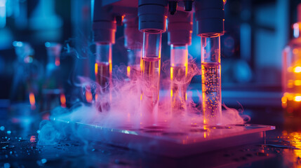 Thermal imaging of a reaction process in biochemical experiments