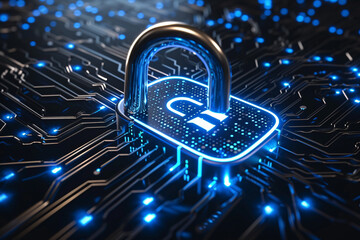 a lock on a circuit board