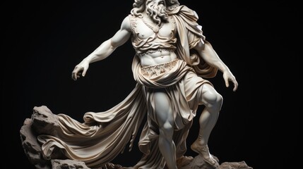 Stoic statue person greek god style