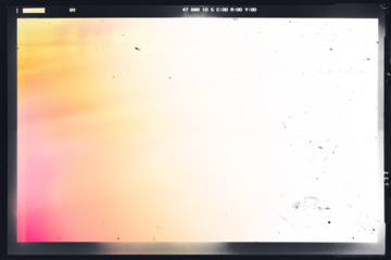 Retro photo film frame of a middle format camera with light leak and dusts and scratches on transparent background. Template for design, vintage film effects, and color grade	