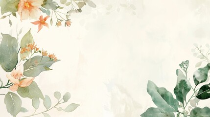 Elegant floral watercolor design