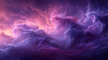 Purple Waves of Creativity A Monthly Celebration of Artistic Expression Generative AI - obrazy, fototapety, plakaty
