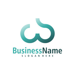 Letter W logo design vector. Creative Initial W logo concepts template