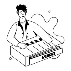 Rock Band Flat Character Icons 
