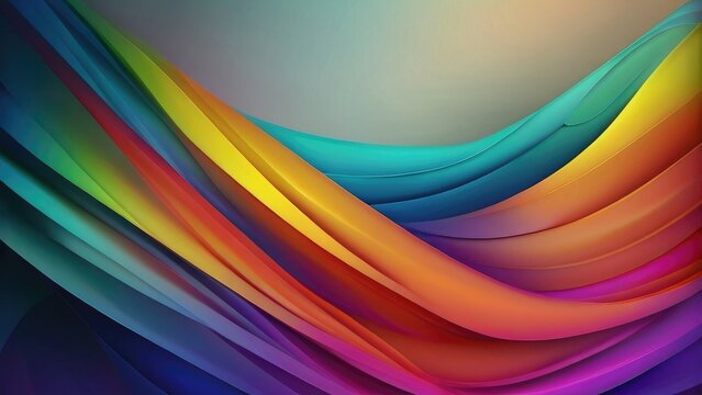 a colorful image of a rainbow colored wave. Colorful Abstract Background