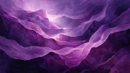 Foto auf Acrylglas Antireflex Kürzen Abstract purple landscape digital artwork