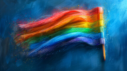 LGBT, rainbow color background