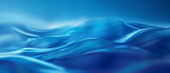 Obraz premium Gradient smooth blue lines background