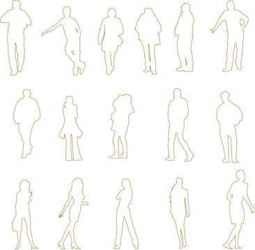 Adobe Illustrator Artwork vector design sketch illustration of the silhouette of a human body working for completeness of the image