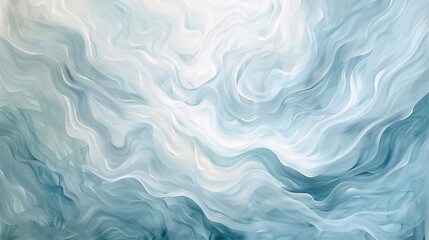 Obraz premium Wave of the Month Blue Ocean Waves Generative AI