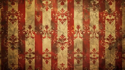 red Damask Patterns background