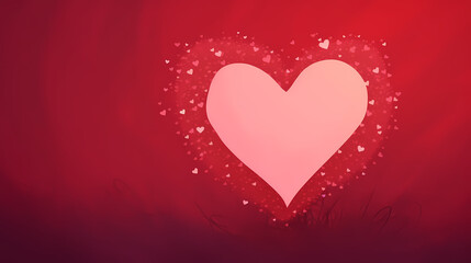 Simple heart-shaped background