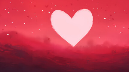 Simple heart-shaped background
