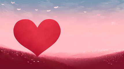 Simple heart-shaped background