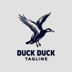 Duck icon set logo vector illustration design template design