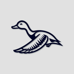 Duck icon set logo vector illustration design template design