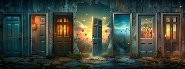 Magical doors to other worlds