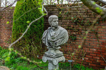 statue in the garden