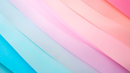 Colorful stripes of paper in close-up view