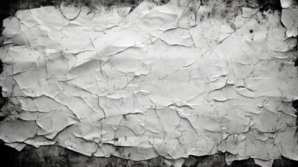 A crumpled paper on a dark background