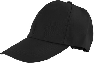 Black baseball cap, trendy sport fashion accessory for casual style - obrazy, fototapety, plakaty