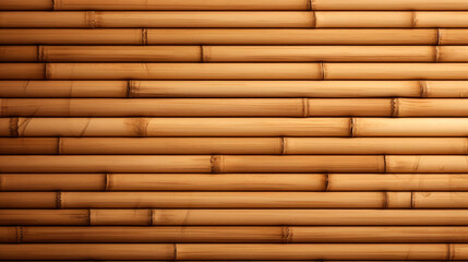 Bamboo wall with intricate pattern