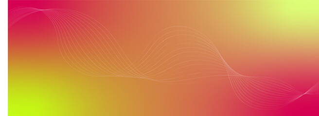 Abstract bright color vector background with gradient and white smooth lines.
