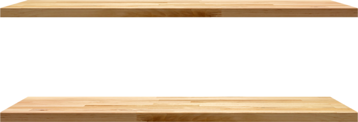 Natural wood wall shelf design rustic home decoration, PNG file no background