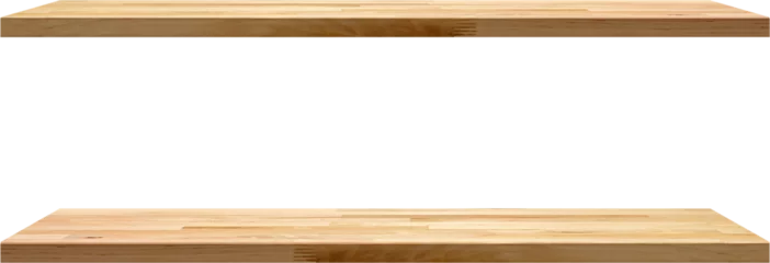 Natural wood wall shelf design rustic home decoration, PNG file no background © Atstock Productions